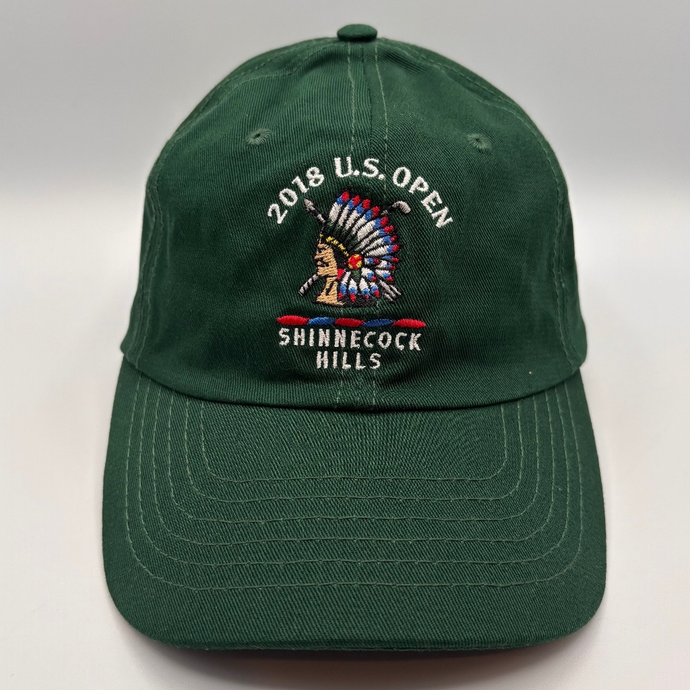 US Open 2018 Shinnecock Hills Logo Embroidered Golf Green USGA Hat